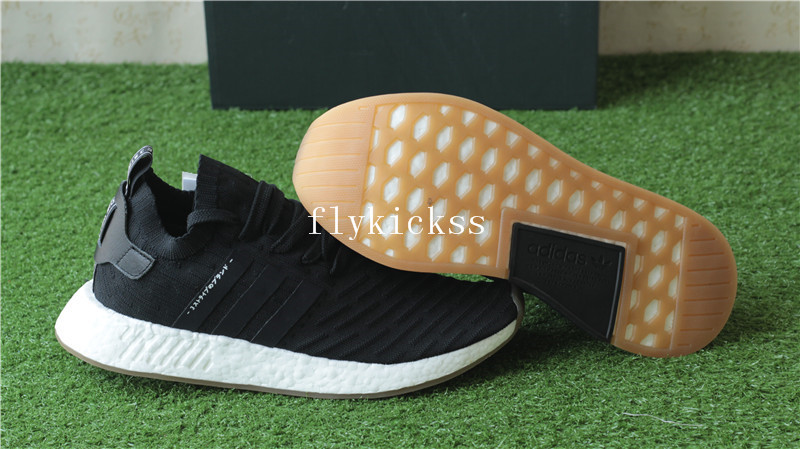 Real Boost Adidas NMD R2 Primeknit Black